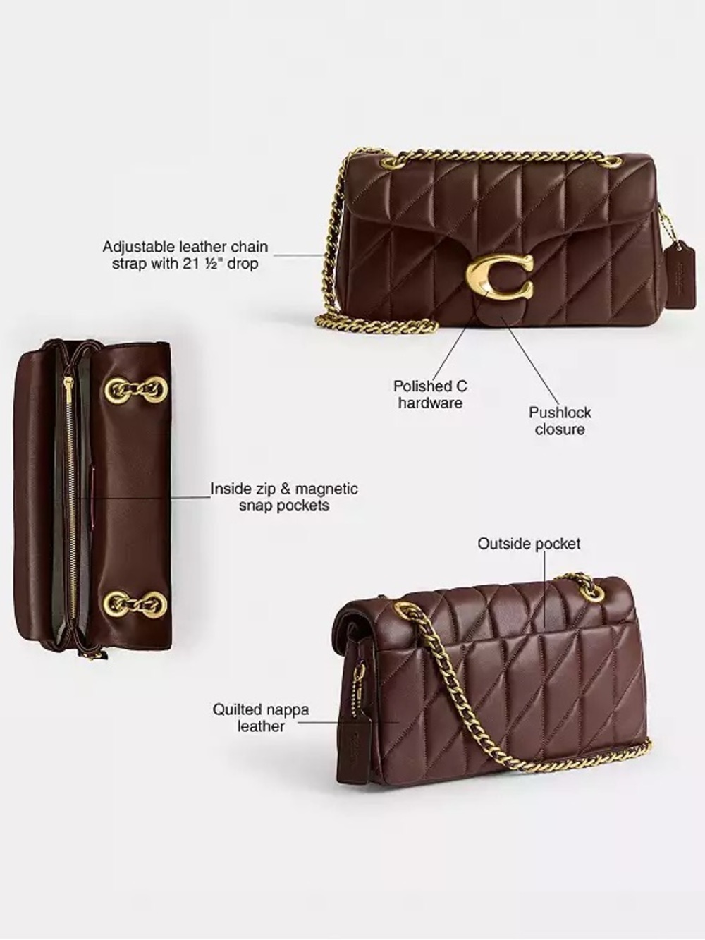 Coach Pillow Quilted Tabby Bag - Picture 6 of 6